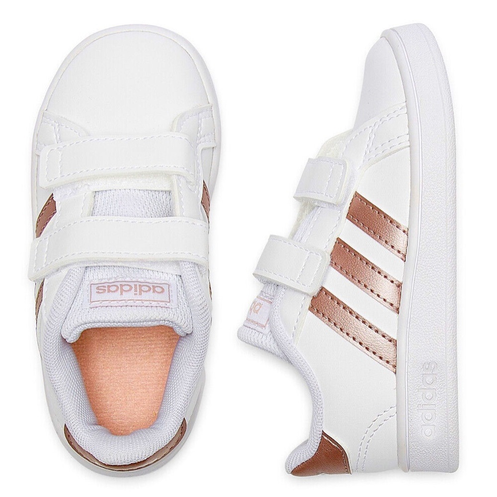adidas Originals Grand Court Infants Kids Shoes Ef0116 Size 7.5K